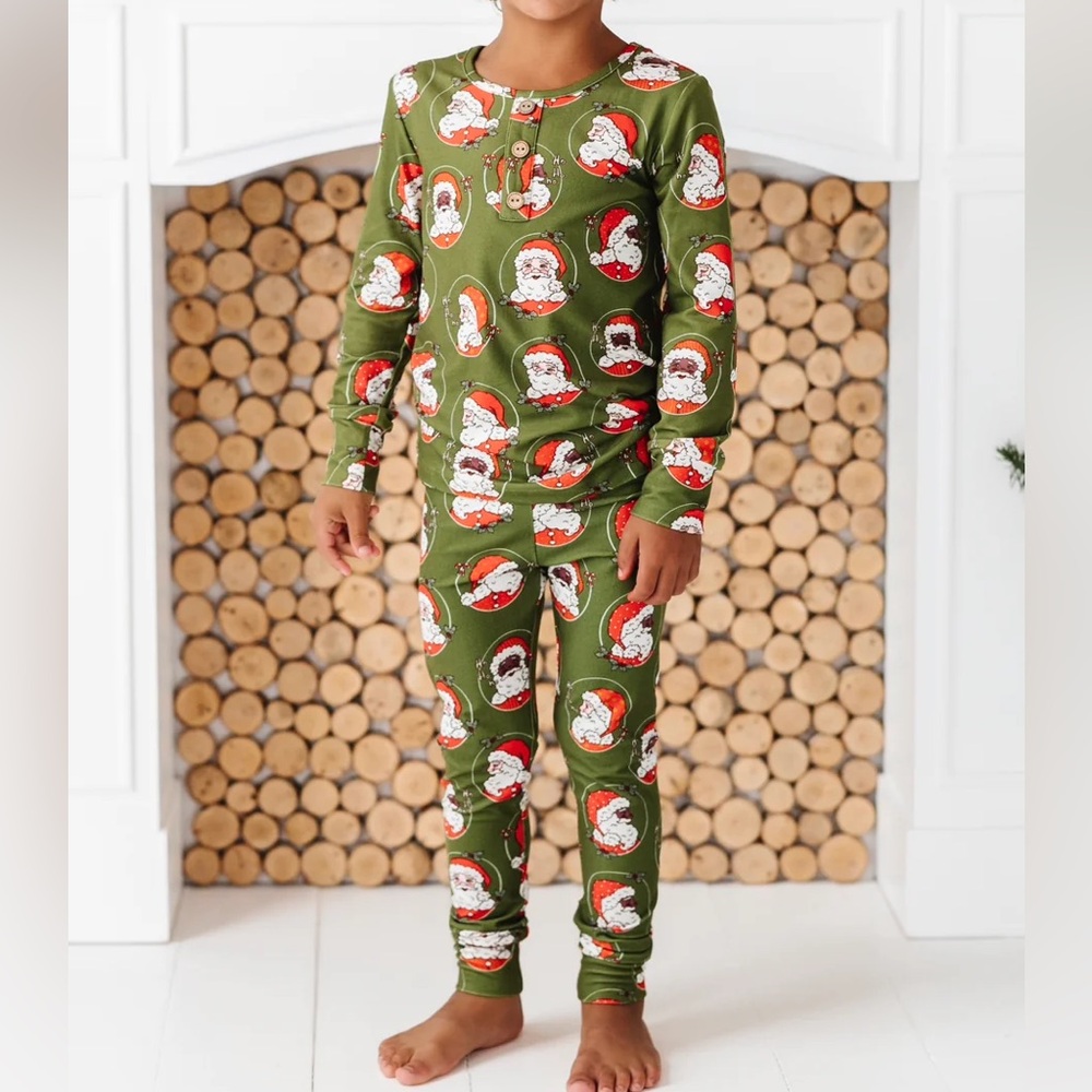 Made By Molly Santa Pajamas